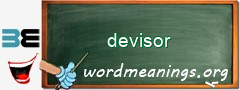 WordMeaning blackboard for devisor